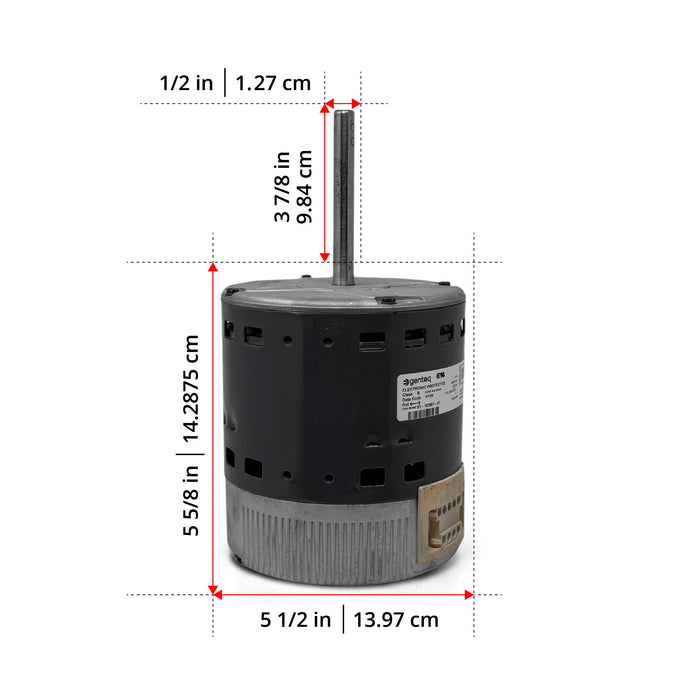 Motor de soplador Genteq 5SME39DXL3015 ECM 3.0 1/3 HP