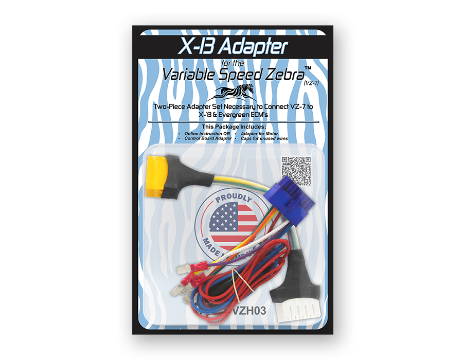 VZH03 X13 & Evergreen Motor Adapters for VZ7 Remanufactured HVAC