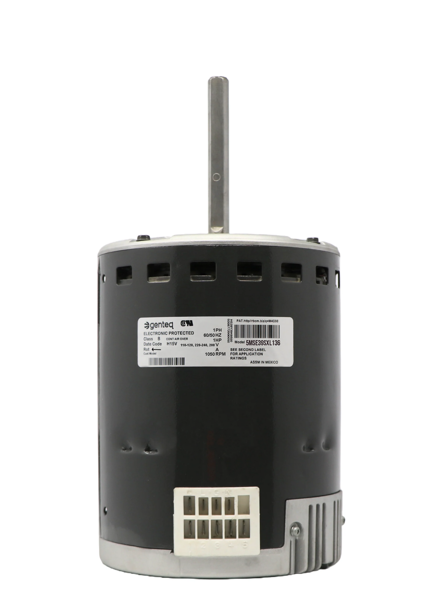 Remanufactured Genteq ECM X13 1 HP blower motor supplied to HVAC contractors in Los Angeles