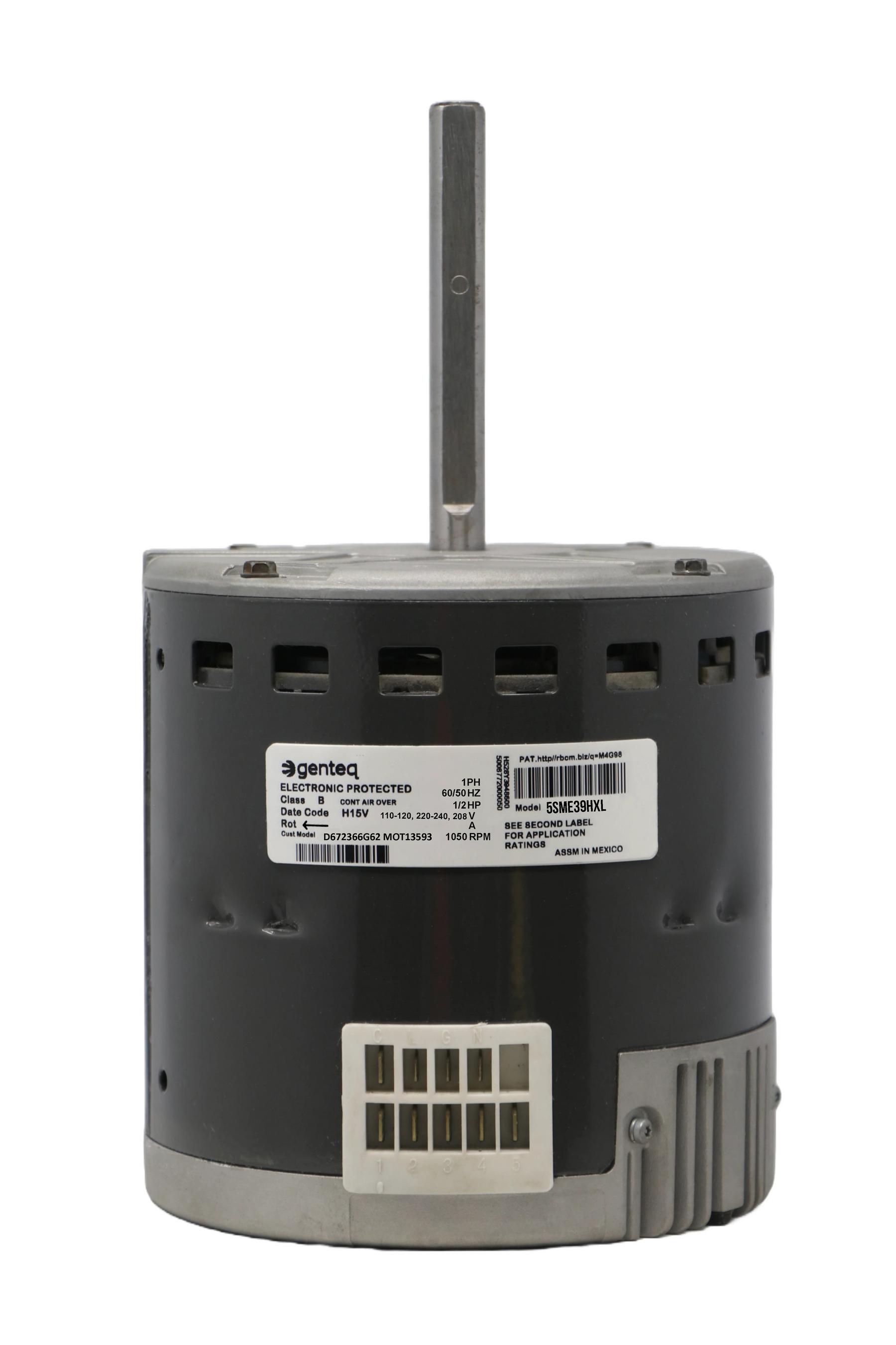 Remanufactured Genteq ECM X13 blower motor supplied to HVAC contractors in Columbus