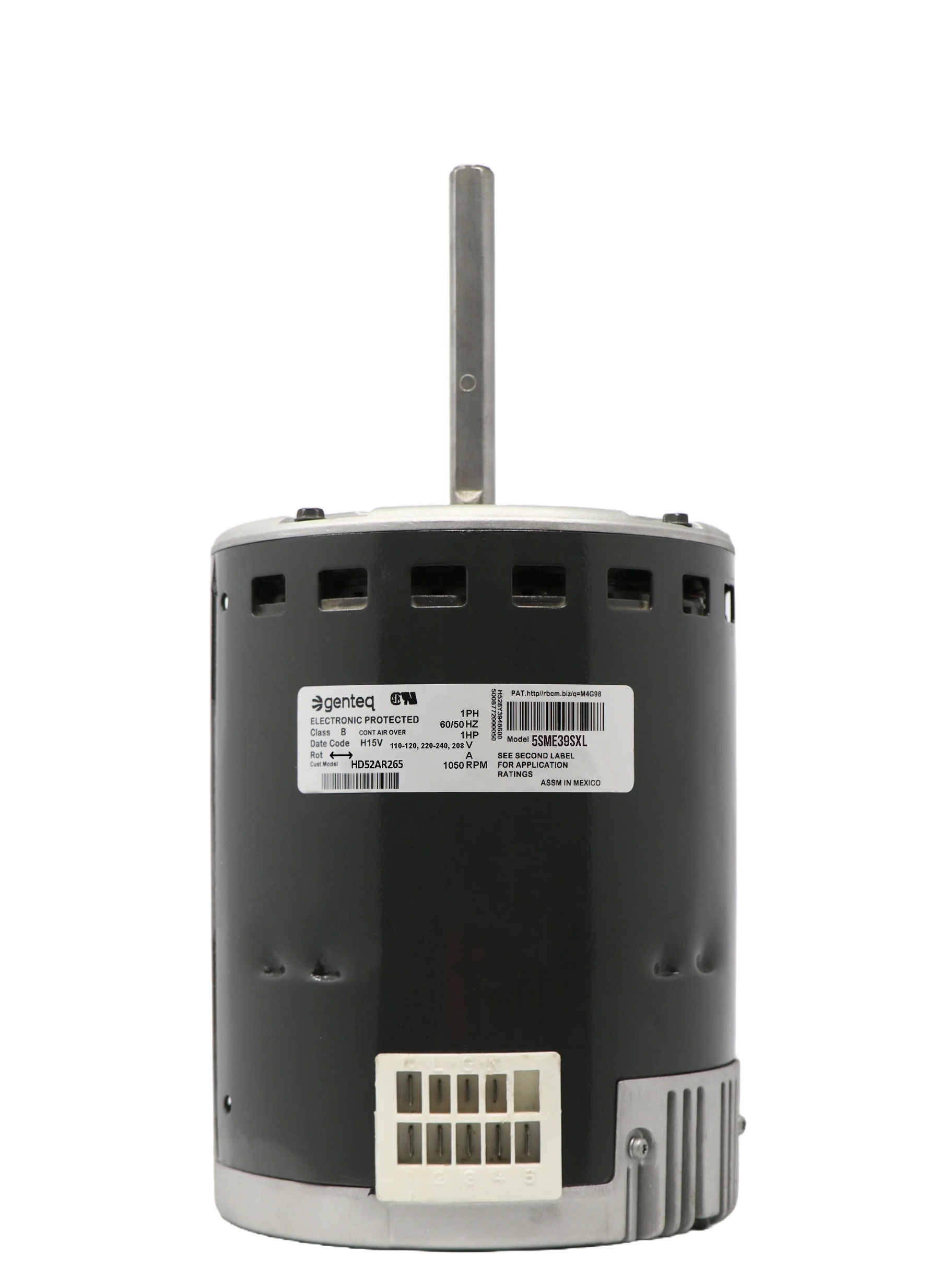 Remanufactured Genteq X13 Endura Pro 1 HP blower motor supplied to HVAC contractors in Houston