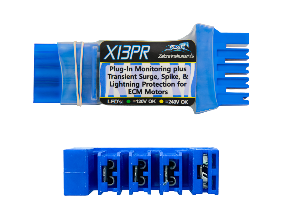 Five pin connector protection module for an ECM X13 blower motor