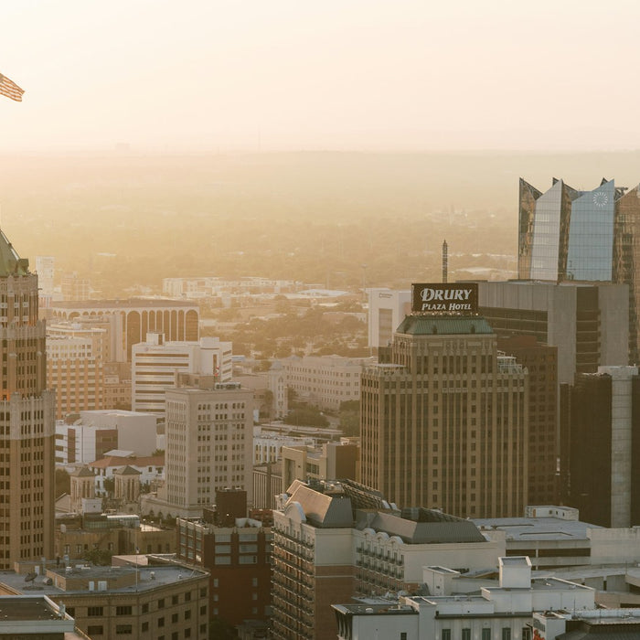 Downtown San Antonio, Texas high-rise skyline during the day