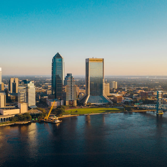 Downtown Jacksonville, Florida skyline along the St. Johns River