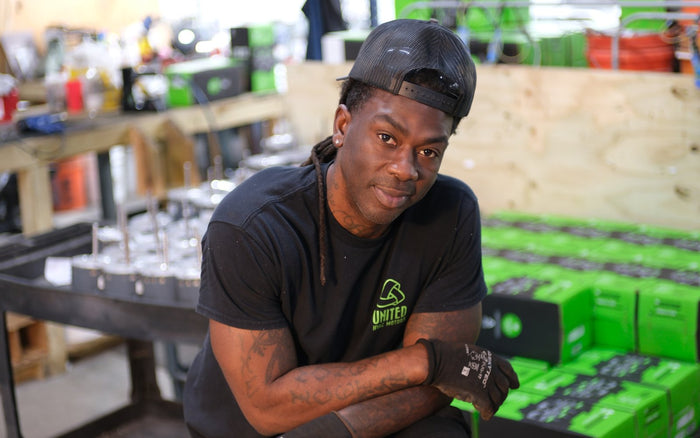 United HVAC Motors team member at the motor remanufacturing shop in Tampa, Florida