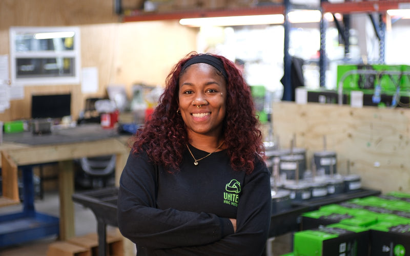 United HVAC Motors team member at the motor remanufacturing shop in Tampa, Florida