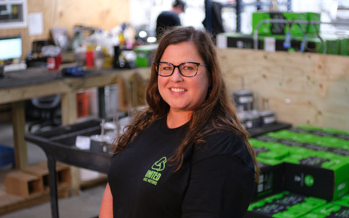United HVAC Motors team member at the motor remanufacturing shop in Tampa, Florida