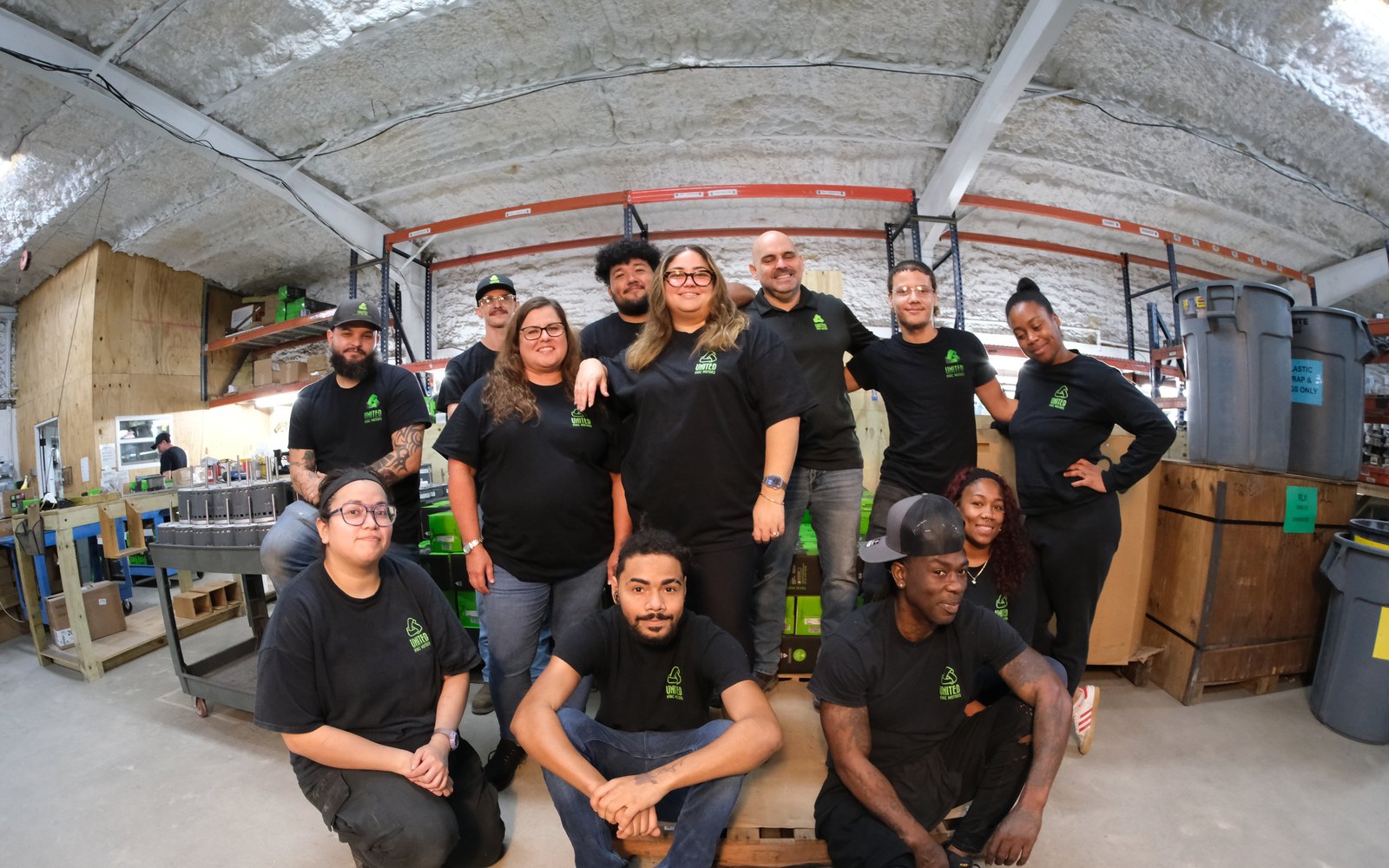 The United HVAC Motors team at the warehouse in Tampa, Florida