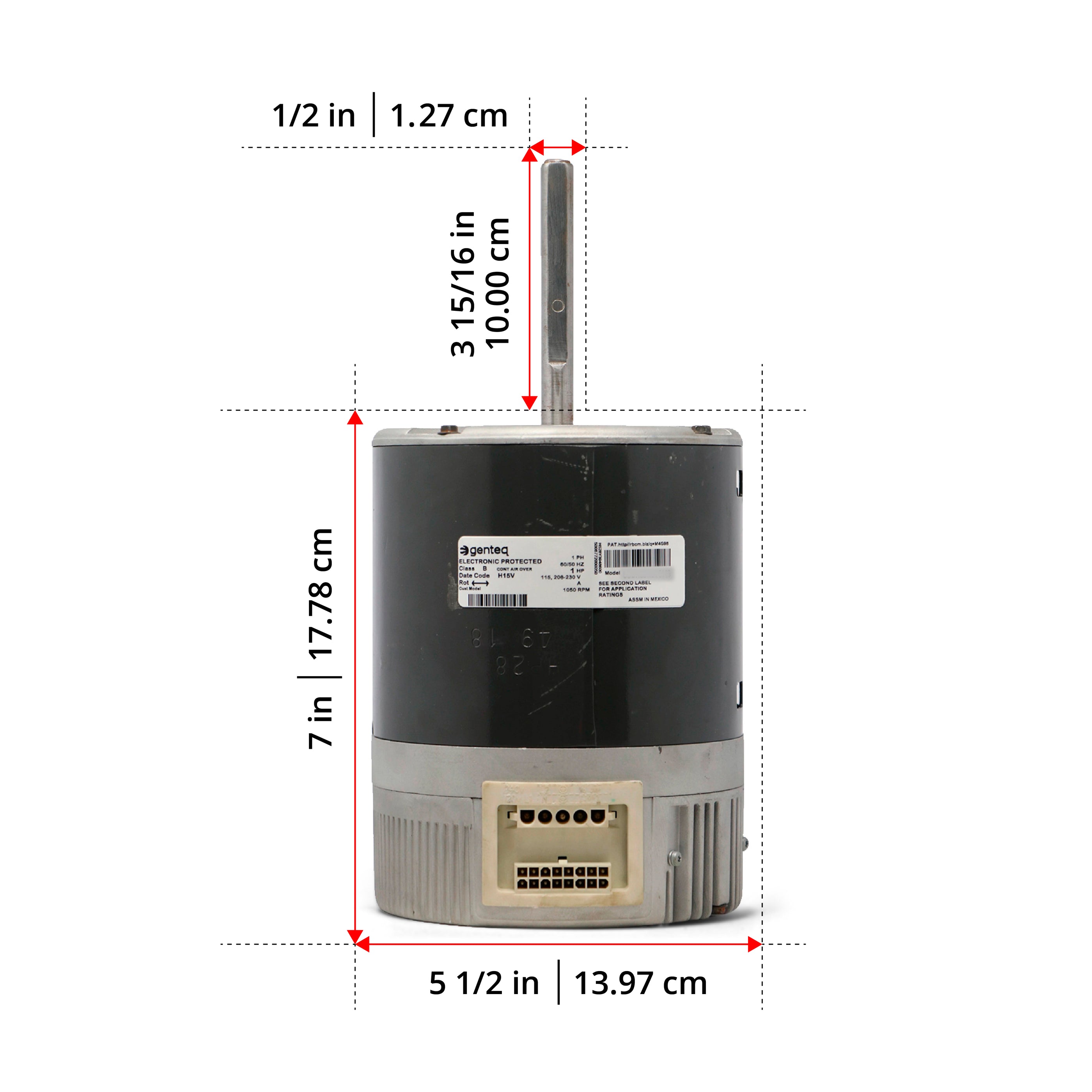 GE Genteq ECM EON 1 HP Blower Motor D344717P05 United HVAC Motors