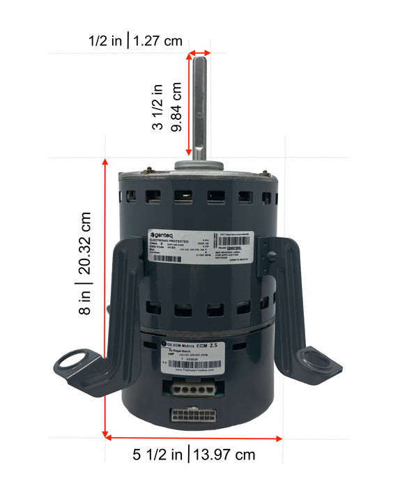 Carrier HD52SE120 Blower Motor ECM 2.5 1 HP
