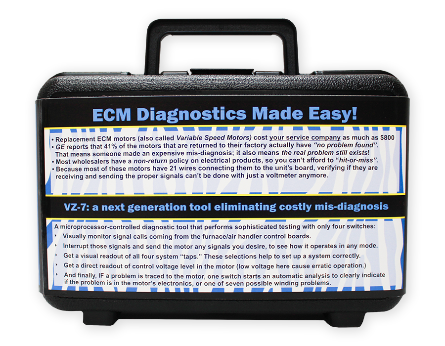 VZ7 Variable Speed Zebra Remanufactured HVAC ECM Blower Motors