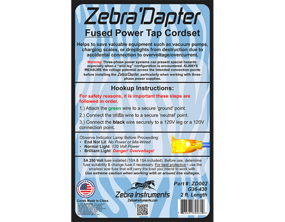 ZD002 - Zebra'Dapter (Female End)