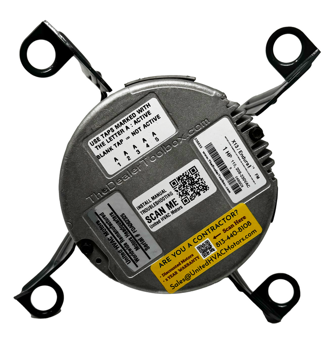5SME39SXL013A Motor de soplador Genteq ECM X13 1 HP 